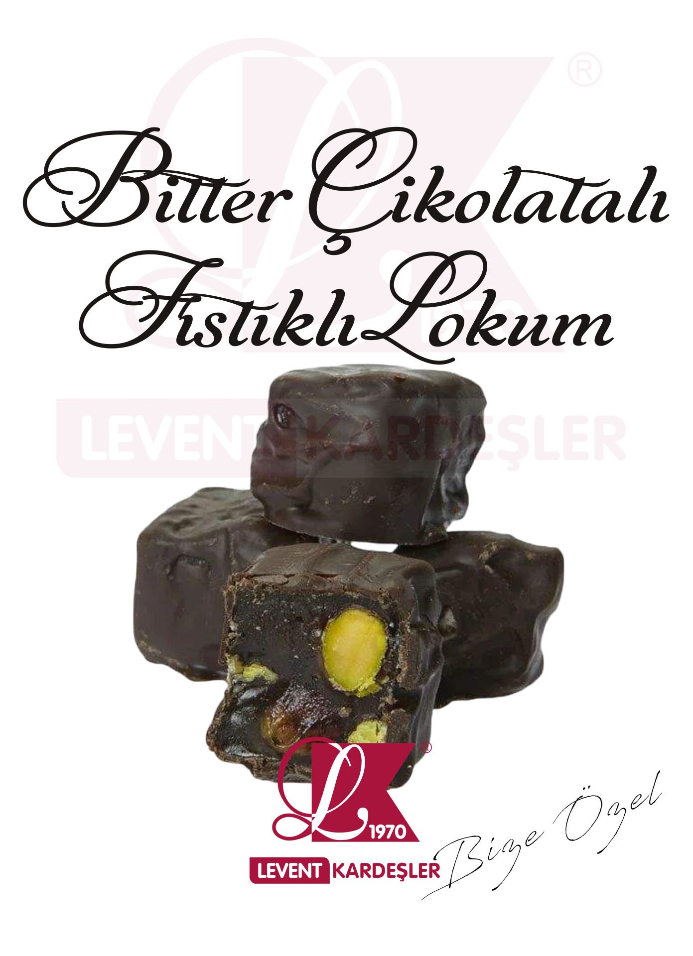 BİTTER ÇİKOLATA KAPLI FISTIKLI LOKUM