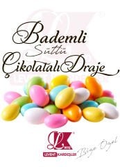 BADEMLİ SÜTLÜ ÇİKOLATALI RENKLİ DRAJE