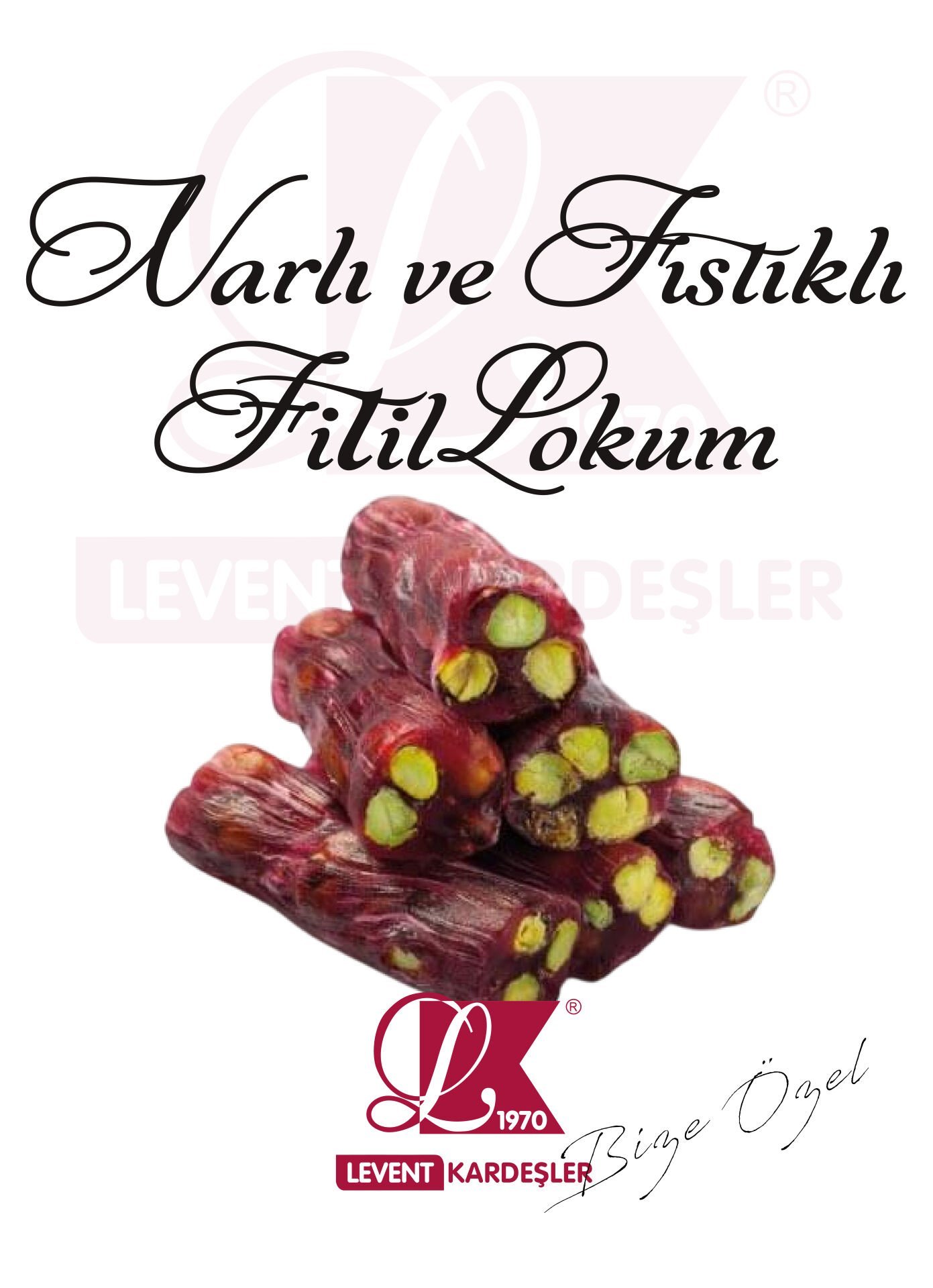 ANTEP FISTIKLI NAR AROMALI FİTİL LOKUM